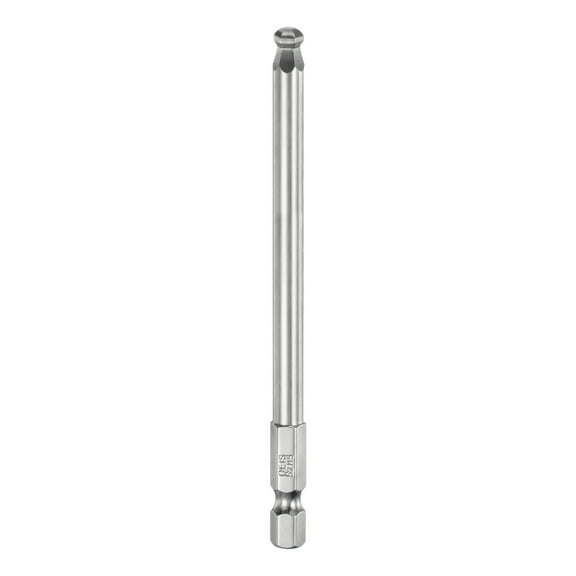 Uxcell Ball End Hex Screwdriver Bit 5mm Size 1/4" Hex Shank 4" Long Magnetic Metric Hex Screw Driver Bits
