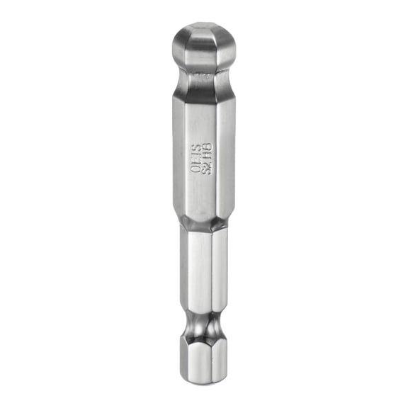 Uxcell Ball End Hex Screwdriver Bit 8mm Size 1/4" Hex Shank 2" Long Magnetic Metric Hex Screw Driver Bits
