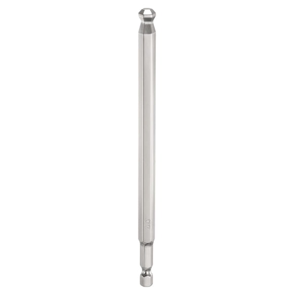 Uxcell Ball End Hex Screwdriver Bit H8 Head 1/4" Hex Shank 6" Long Magnetic