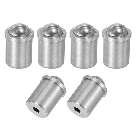 Uxcell Ball Plungers 304 Stainless Steel Ball Point Spring Plungers Cabinet Ball Catch Latch Catcher for Door 10x13mm