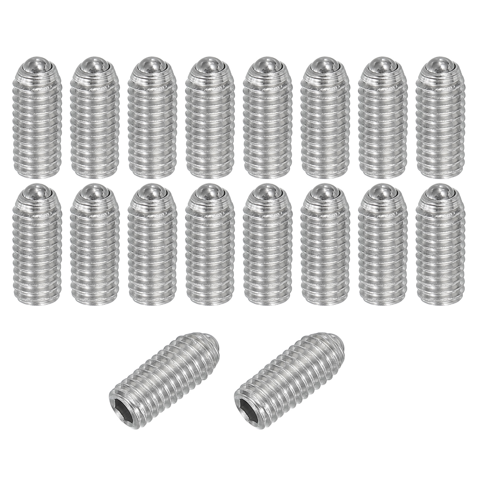 Uxcell Ball Point Set Screws, 304 Stainless Steel Hex Socket Spring ...