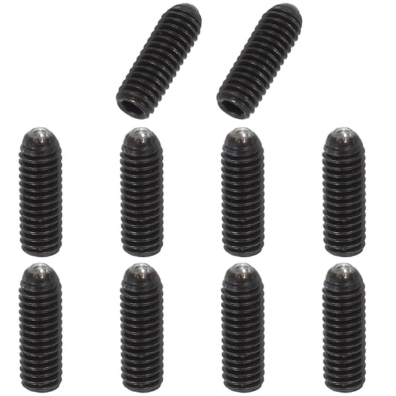Uxcell Ball Point Set Screws, Carbon Steel Hex Socket Spring Plungers Grub Screw for Industrial Use M4x12mm