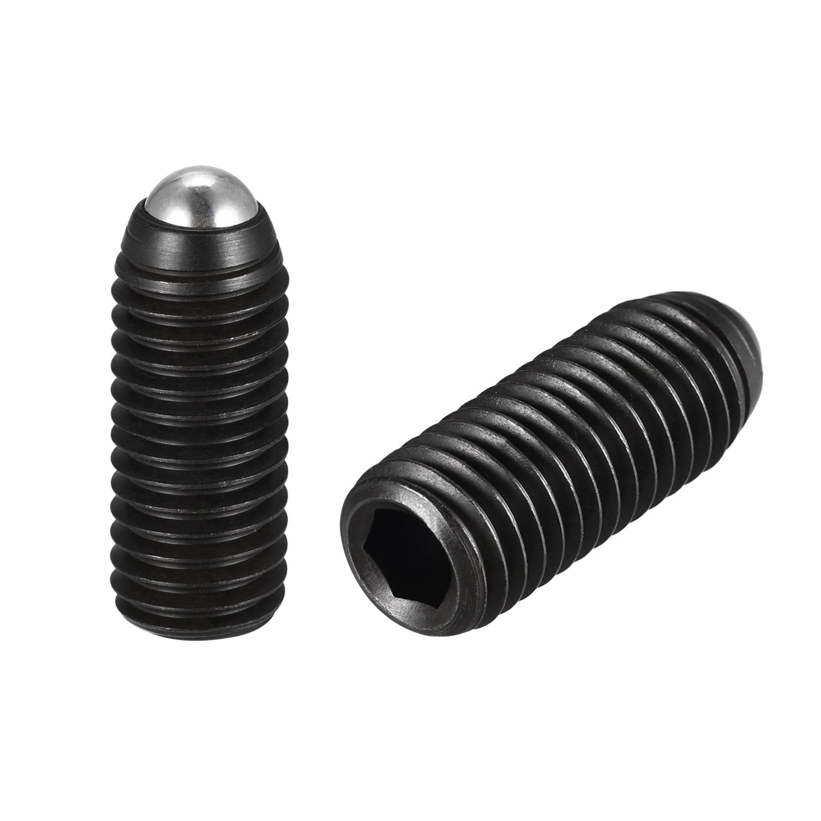 Uxcell Ball Point Set Screws, M12 x 20mm High Carbon Steel Metric Spring Hex  Socket Grub Screw 2 Pack 