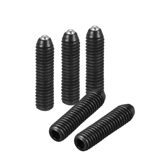 Uxcell Ball Point Set Screws, M3 x 12mm High Carbon Steel Metric Spring Hex Socket Grub Screw 10 Pack