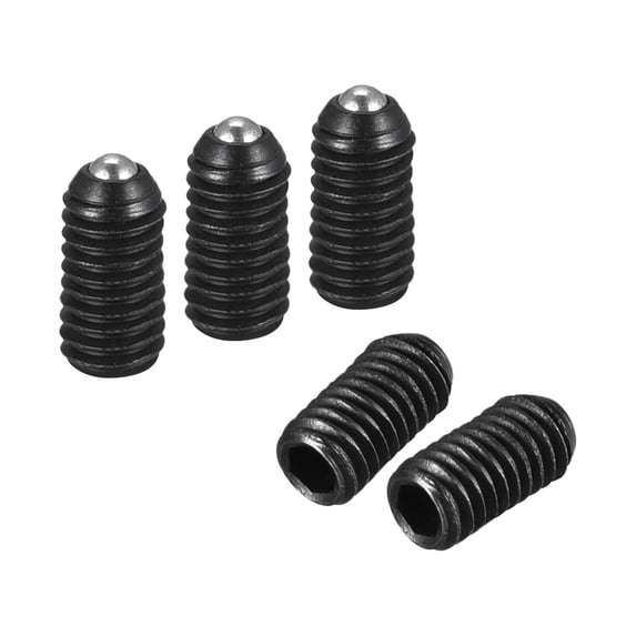 Uxcell Ball Point Set Screws, M3 x 6mm High Carbon Steel Metric Spring Hex Socket Grub Screw 20 Pack