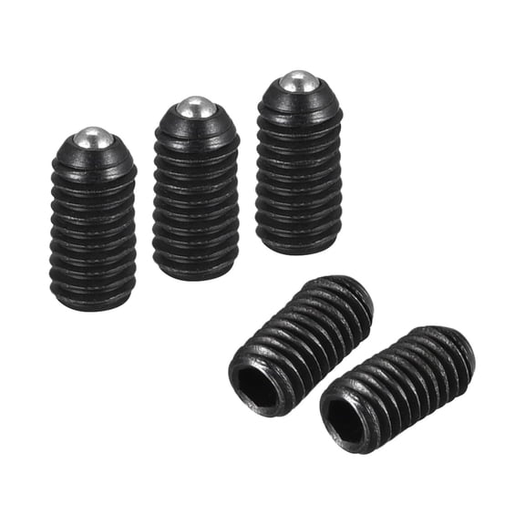 Uxcell Ball Point Set Screws, M3 x 6mm High Carbon Steel Metric Spring Hex Socket Grub Screw 20 Pack