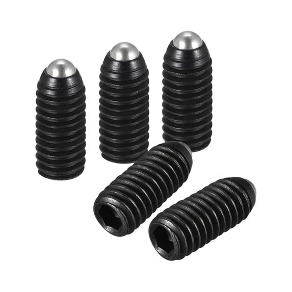 Uxcell Ball Point Set Screws, M4 x 10mm High Carbon Steel Metric Spring Hex Socket Grub Screw 10 Pack