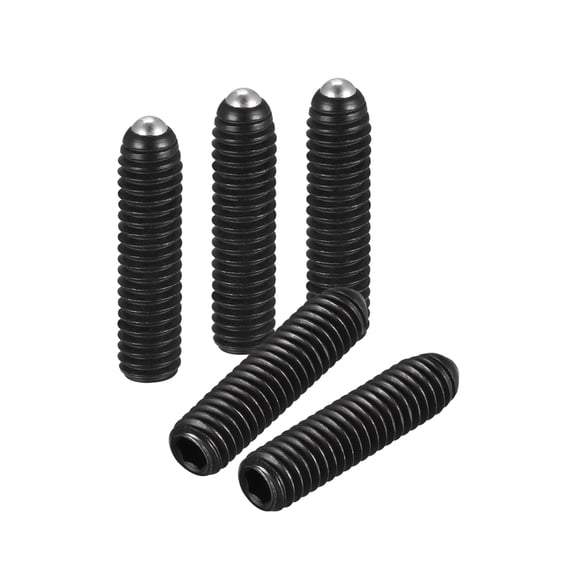 Uxcell Ball Point Set Screws, M4 x 16mm High Carbon Steel Metric Spring Hex Socket Grub Screw 20 Pack