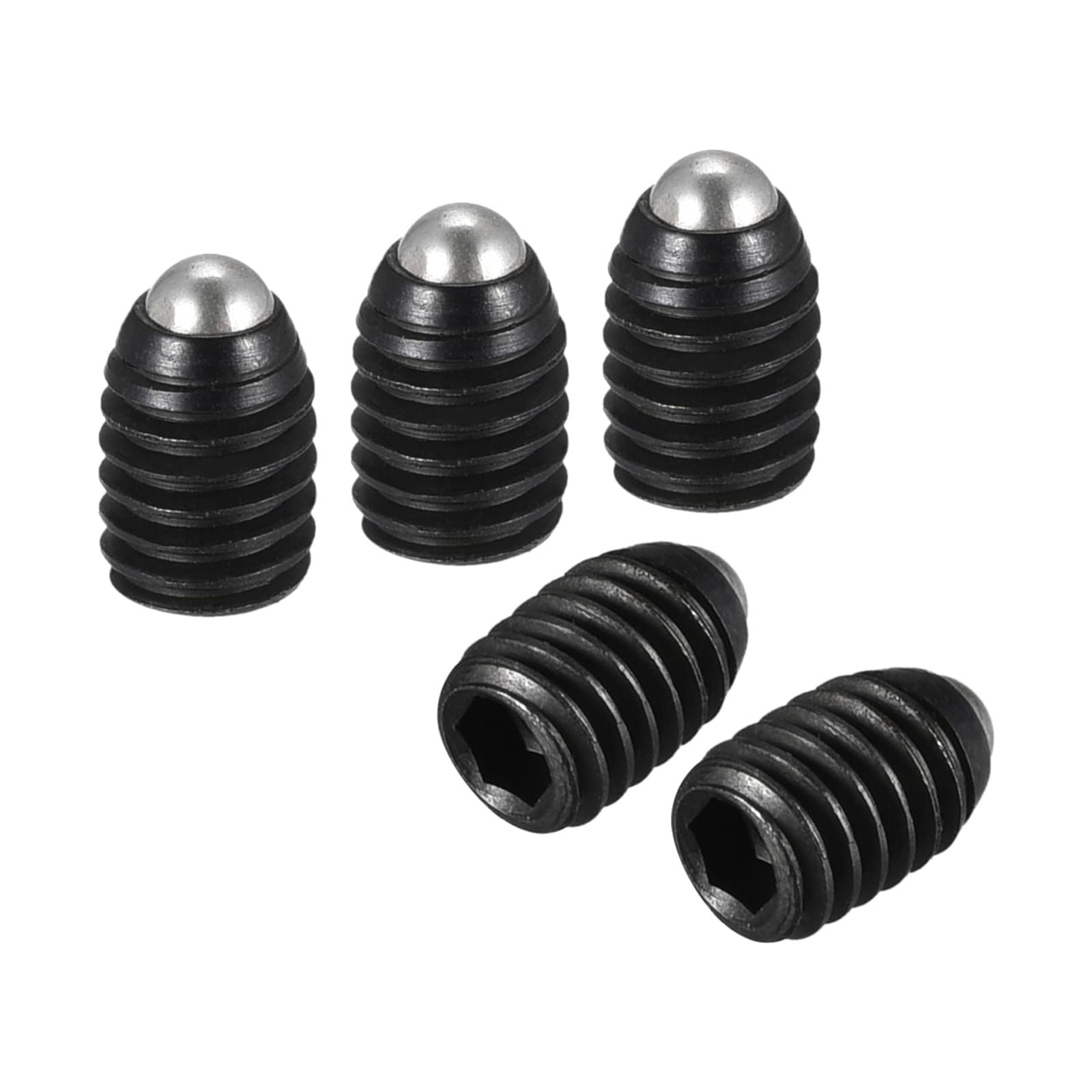 Uxcell Ball Point Set Screws, M4 x 6mm High Carbon Steel Metric Spring ...