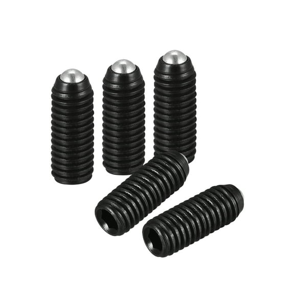 Uxcell Ball Point Set Screws, M5 x 16mm High Carbon Steel Metric Spring Hex Socket Grub Screw 20 Pack