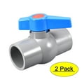 thumbnail image 1 of Uxcell Ball Valve, 40mm ID Socket End Valve for Aquarium Setup, Sump Pump, Pool, Garden Sprinkler Gray Blue 2Pcs, 1 of 5