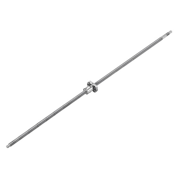 Uxcell BallScrew SFU1604 (Dia 12mm, 4mm, Length 1200mm) with Ball Screw Nut Standard End Machining for BK/BF12 CNC Machine Parts