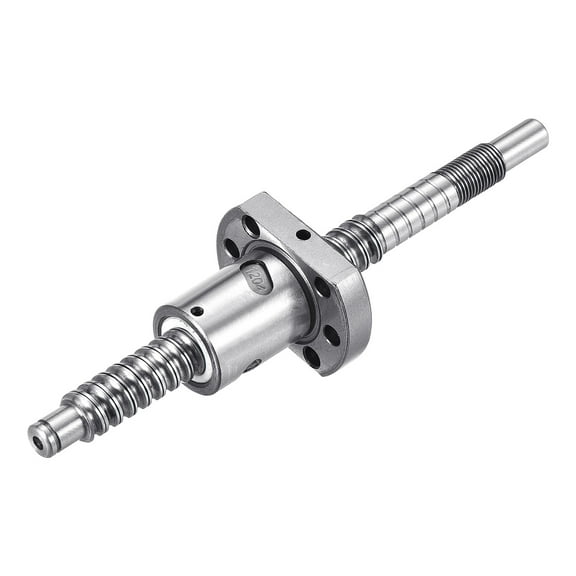 Uxcell BallScrew SFU1604 (Dia 12mm, 4mm, Length 150mm) with Ball Screw Nut Standard End Machining for BK/BF12 CNC Machine Parts