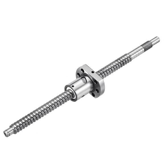 Uxcell BallScrew SFU1604 (Dia 12mm, 4mm, Length 250mm) with Ball Screw Nut Standard End Machining for BK/BF12 CNC Machine Parts
