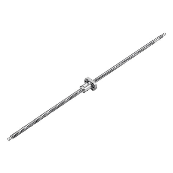 Uxcell BallScrew SFU1604 (Dia 12mm, 4mm, Length 600mm) with Ball Screw Nut Standard End Machining for BK/BF12 CNC Machine Parts