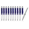 thumbnail image 1 of Uxcell Ballpoint Pen with Stylus Tip and LED Flashlight, 10 Pack 3 in 1 Black Ink Stylus Pen for Touch Screens, Blue, 1 of 5