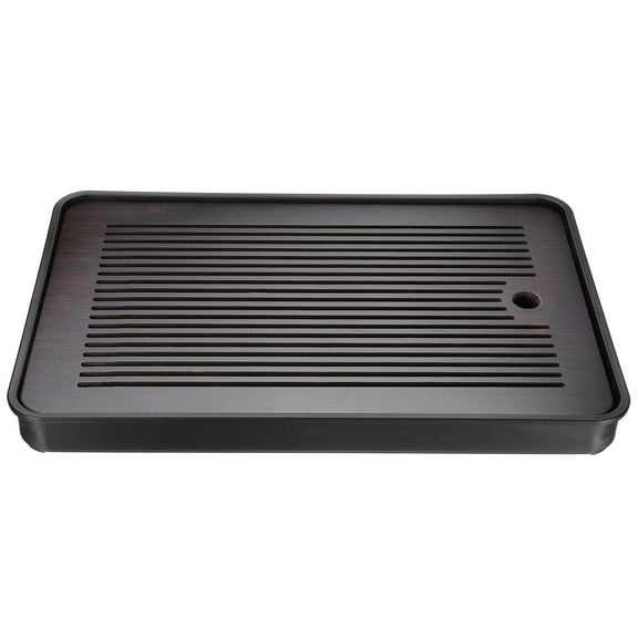 Uxcell Bamboo Chinese Gong Fu Tea Tray 14.4" Classic Tea Tray Bamboo Tea Table Vintage Tea with Water Storage Box
