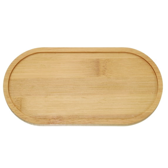 Uxcell Bamboo Coaster Natural Wooden Drink Coasters for DIY Handmade Material Base Mosaic Production Oval 6.5x3inch
