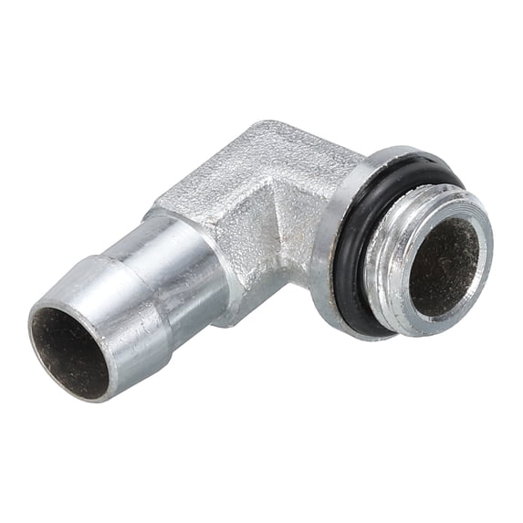 Uxcell Barb Fitting Adapter G1/4" Short Style 90 Degree 11mm OD Soft Tube Hose Connector Two-Touch Thread PC Cooling