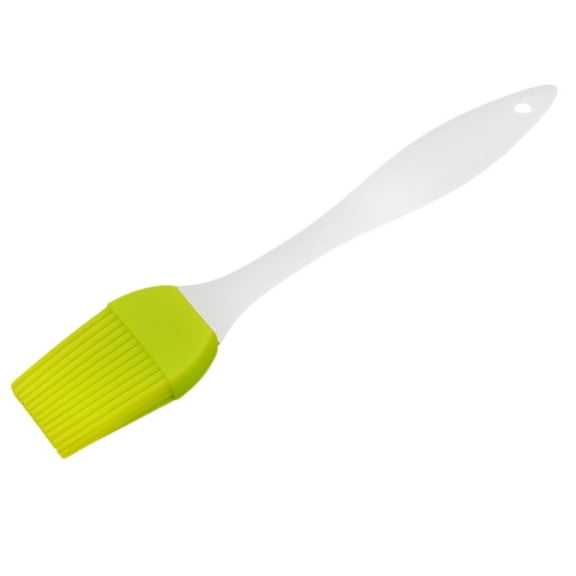 Uxcell Barbecue Picnic Silicone Head Basting Grilling Cooking Condiment Pastry Brush Green Yellow