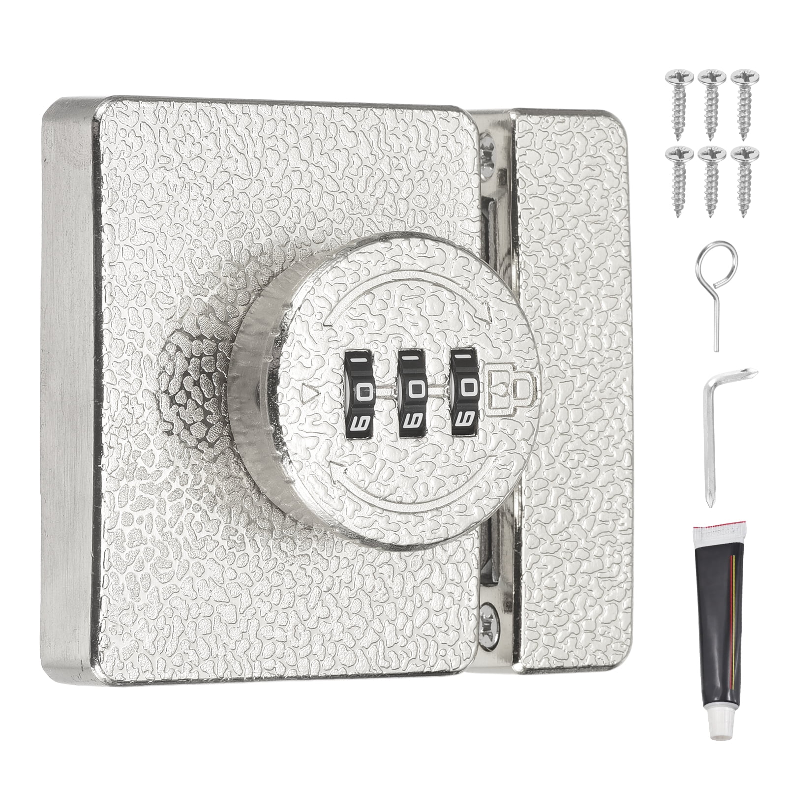 Uxcell Barn Door Combination Lock with Password, 3 Digit Mechanical ...