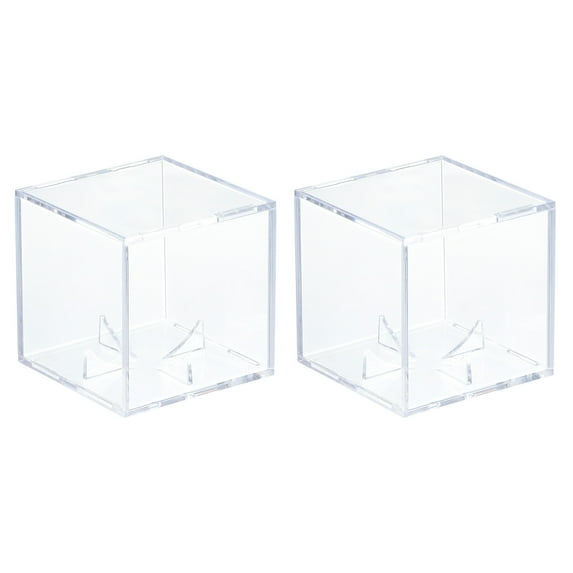 Uxcell Baseball Display Case Autographed Baseball Case Display Clear Acrylic Display Case Memorabilia Baseball Case 2pcs