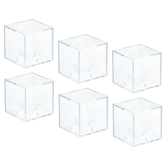 Uxcell Baseball Display Case Autographed Baseball Case Display Clear Acrylic Display Case Memorabilia Baseball Case 6pcs