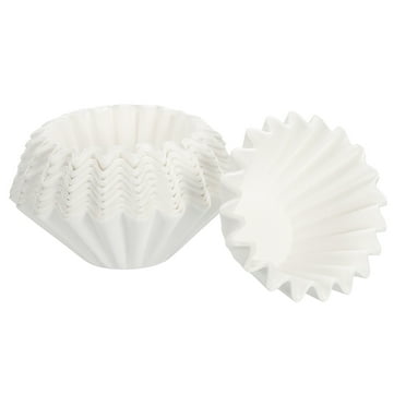Uxcell Basket Coffee Filters Paper Filter Drip Coffee Makers Universal Disposable Brewing White 6.1*1.8''
