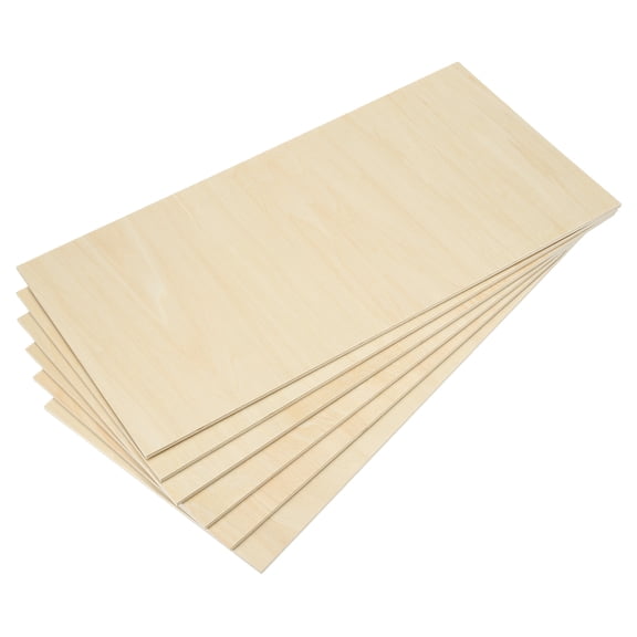 Uxcell Basswood Sheets, Plywood Sheets Balsa Wood Board Unfinished Thin Wood Squares for Crafts Laser Cutting 12x24x1/4"