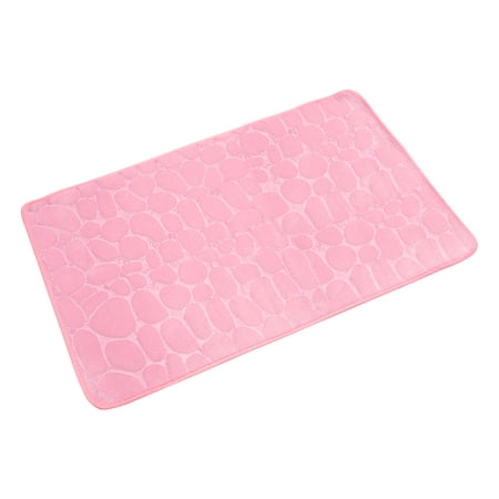 Uxcell Bath Rug, Non Slip Bath Mat for Bathroom 31.49" x 19.68", Machine Washable for Shower Sink Bathtub-Pink