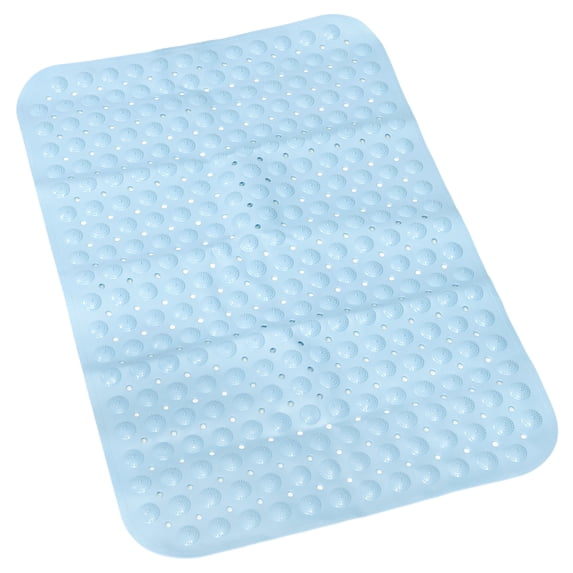 Uxcell Bath Tub Shower Mats, 34.6" x 22.8" Non Slip Mat for Tub Bathroom Blue