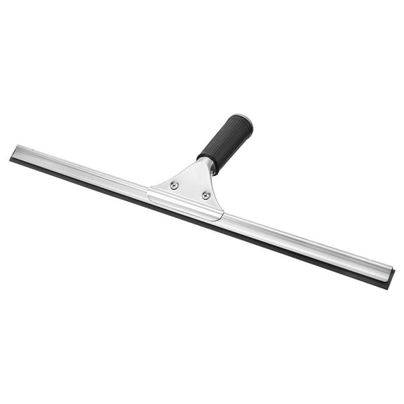 Uxcell Bath Window Squeegee Stainless Steel All Purpose Cleaning Tool 17.72 Inch Black