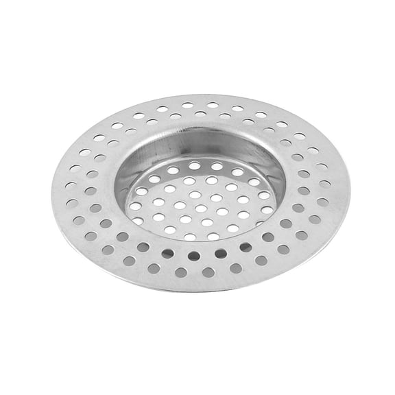 Uxcell Bathroom Metal Sink Drain Strainer Mesh Filter Basket Silver Tone