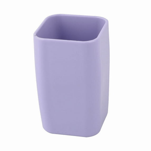 Uxcell Bathroom Plastic Toothbrush Toothpaste Holder Tooth Cleaning Mug Cup Purple 300ml