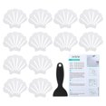 thumbnail image 1 of Uxcell Bathtub Non Slip Stickers 3.54x2.76 Inch, 12 Pack Shell Safety Anti Slip Stickers with Adhesive Decals, Clear, 1 of 7