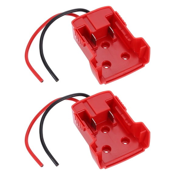 Uxcell Battery Adapter Converter for DIY Rc Car Truck Toys' 18V Battery with  Wire Harness Connector, 2pcs, Red