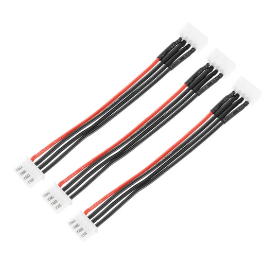 Uxcell Battery Balance Plug Connector Cable 3S Extension Cable for RC Car Airplanes 3Pcs