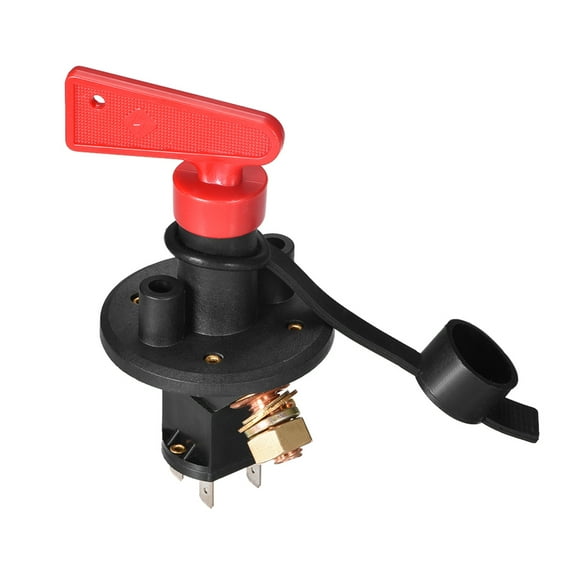 Uxcell Battery Disconnect Switch Isolator Cut OFF Power Switch DC 12-24V/400A ON/OFF for Marine Boat RV with Resistance