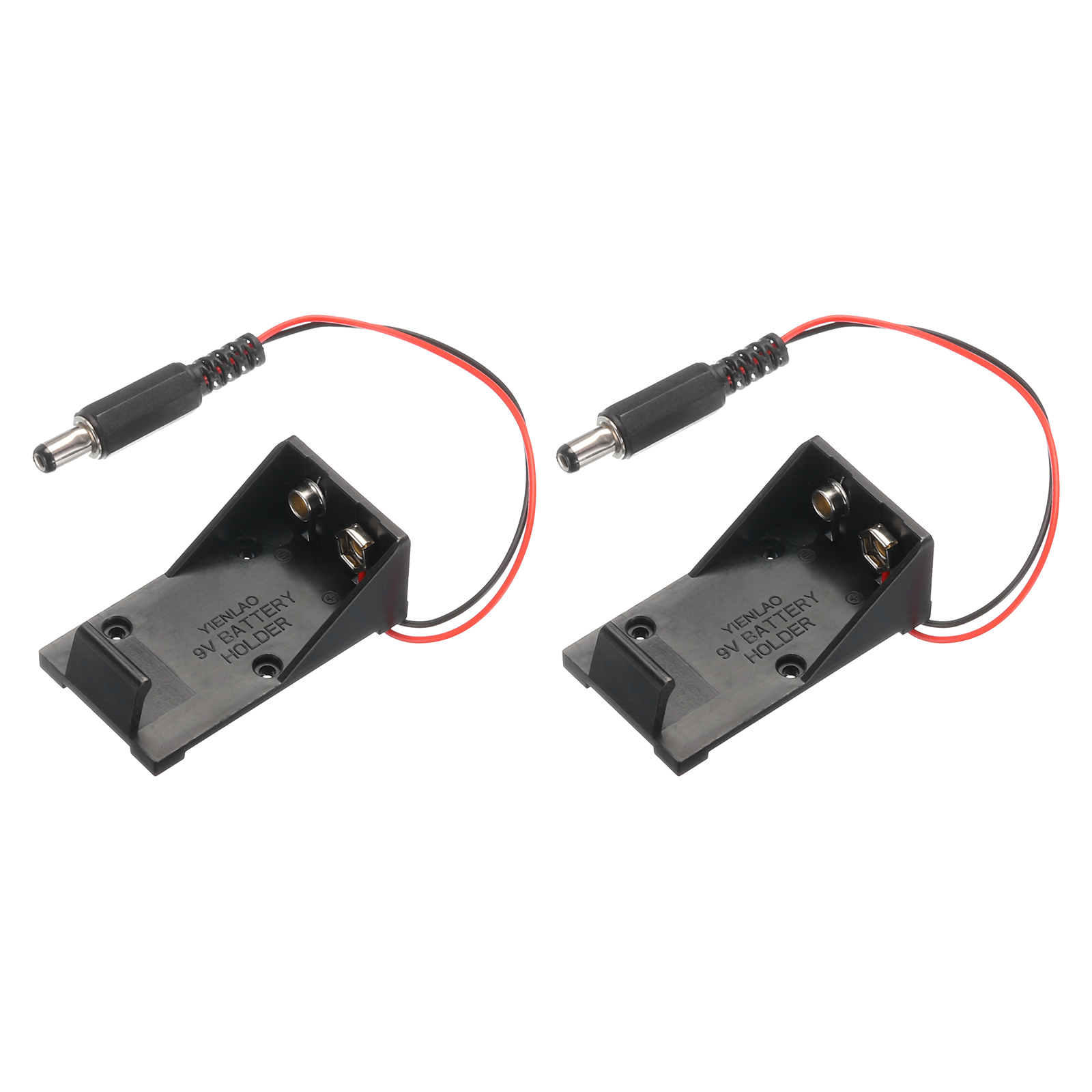 Uxcell 9V Battery Buckle Clip Holder - T-Type Connector, 2 Pcs With 15cm Leads - View #5