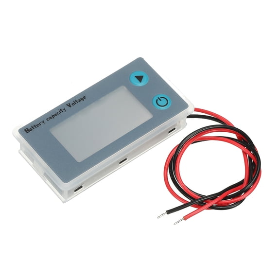 Uxcell Battery Meter, 29.4v Marine RV Battery Capacity Volt Monitor, Lithium Battery Celsius Temp Indicator, LCD Digital
