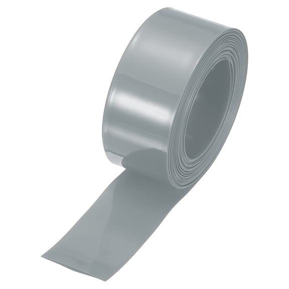 Uxcell Battery Wrap 32mm Flat 26 ft Heat Shrink Tube Wraps Silver