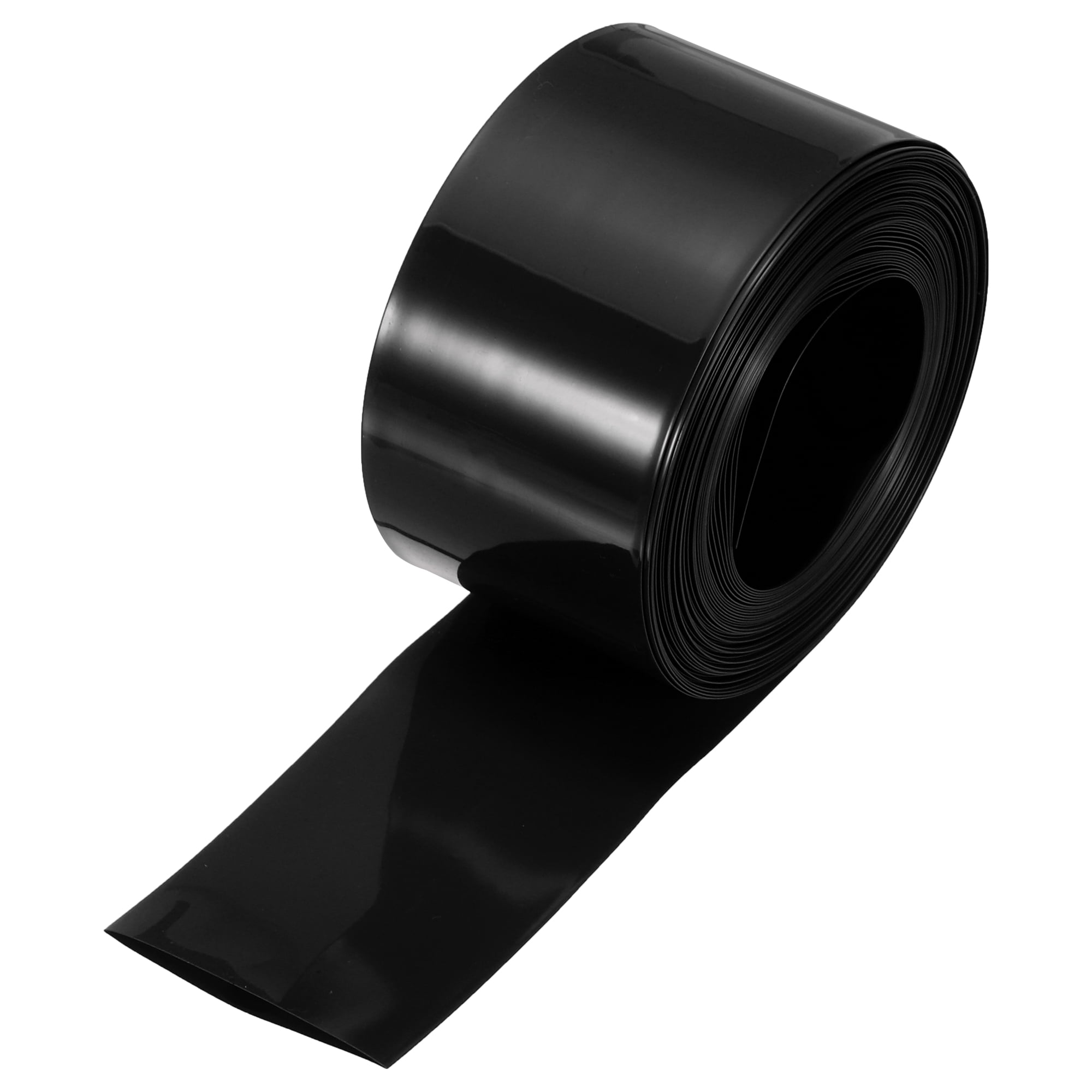 Uxcell Battery Wrap 40mm Flat 26ft Heat Shrink Tube Wraps Black ...