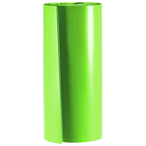 Uxcell Battery Wrap 8.27inch Width 3 Meters PVC Heat Shrink Tube Wraps for Big Battery Pack Green