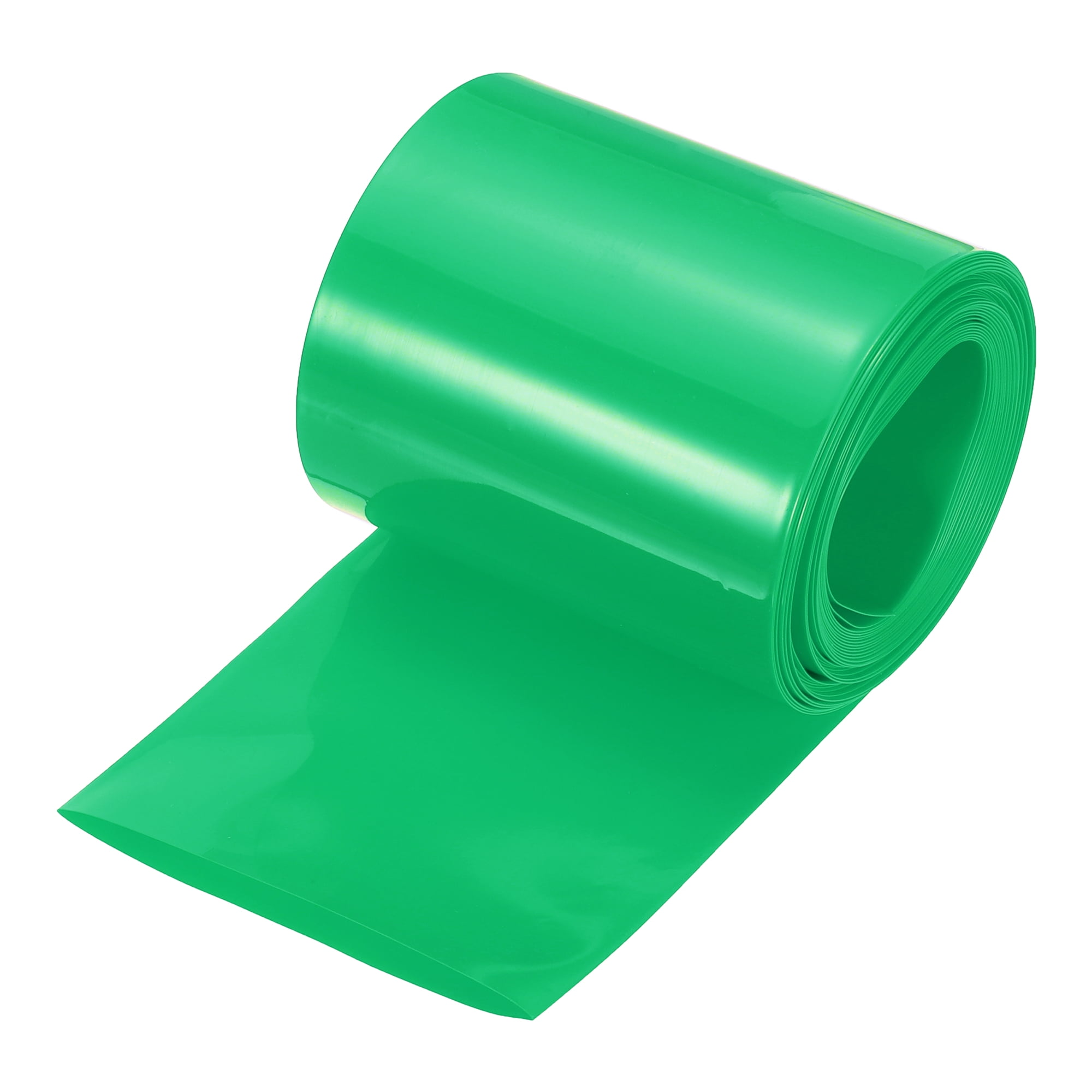 Uxcell Battery Wrap 80mm Flat 18ft Heat Shrink Tube Wraps Green ...