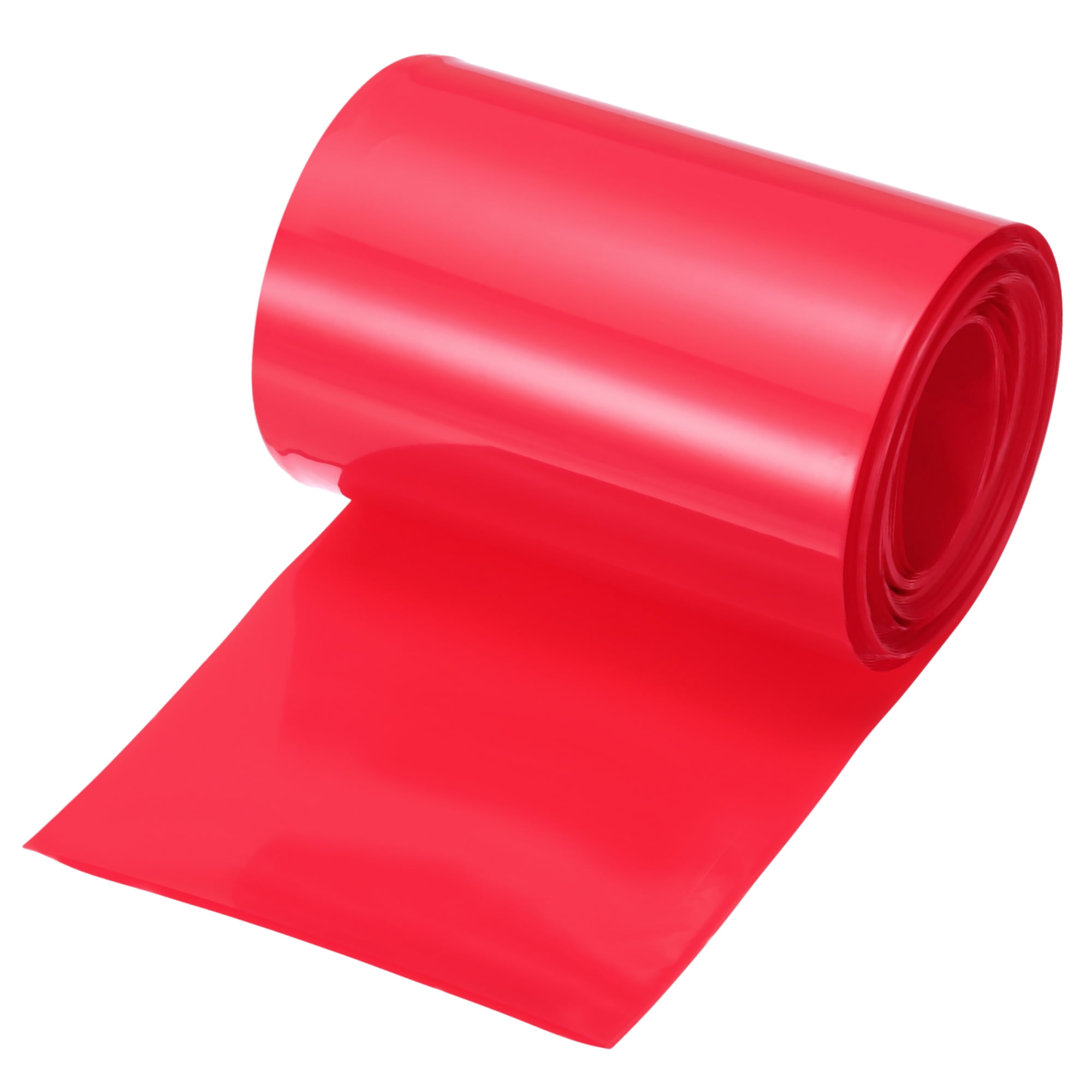 Uxcell Battery Wrap 85mm Flat 18 ft Heat Shrink Tube Wraps Red ...