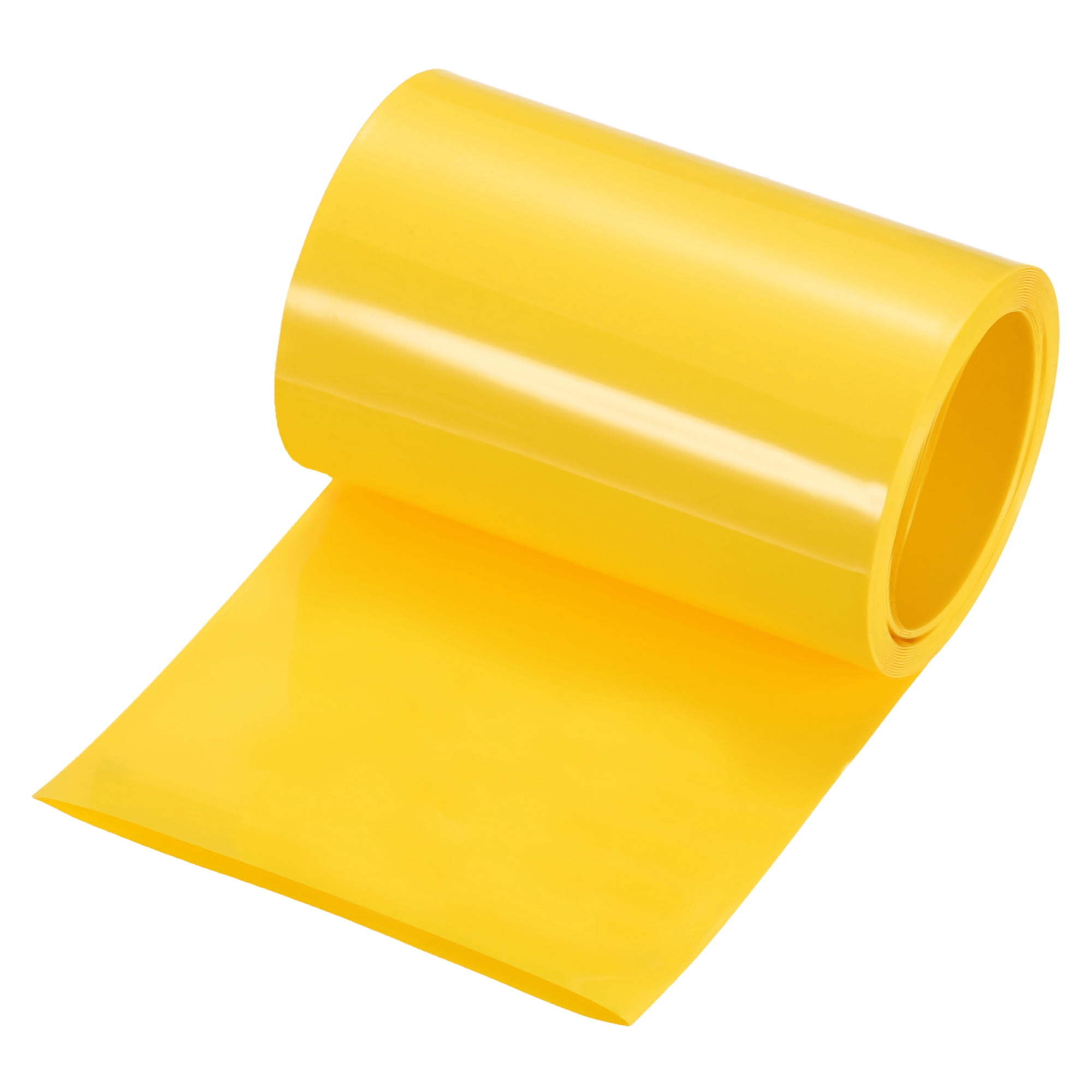 Uxcell Battery Wrap 85mm Flat 8 ft Heat Shrink Tube Wraps Yellow ...