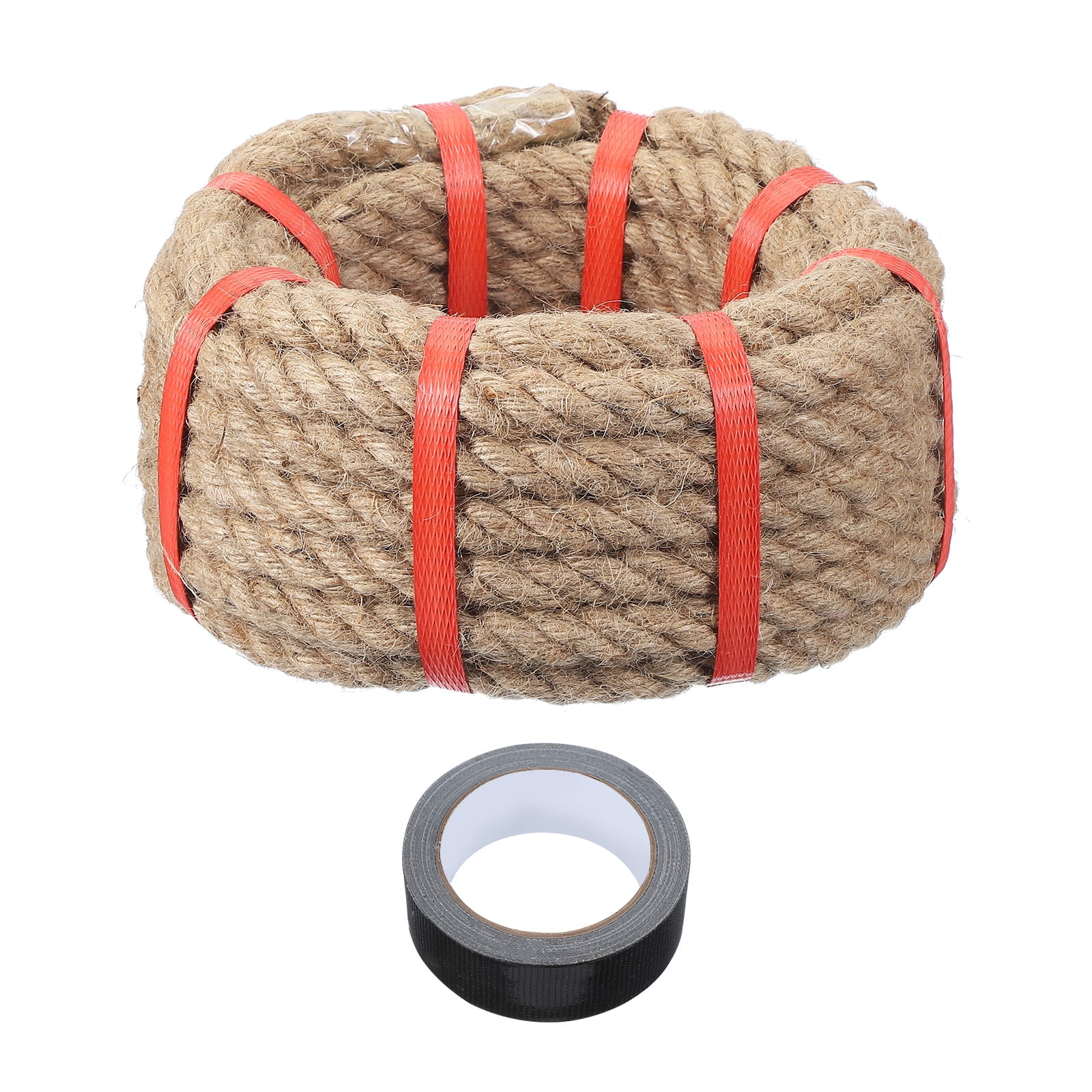 Action Rope Uxcell Battle Rope 30ft x 0.63 Inch Jute Heavy Fitness Training Gym ...