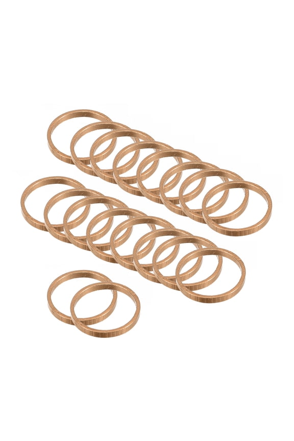 Beading Hoop Earrings, 60Pcs Round Copper Hoop Earring for DIY Crafts Jewelry Making(8mm, Rose Gold)