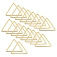thumbnail image 1 of Uxcell Beading Hoop Earrings, 60Pcs Triangle Hoop Earring for DIY Crafts Jewelry Making(20mm, Gold), 1 of 6