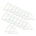 thumbnail image 1 of Uxcell Beading Hoop Earrings, 60Pcs Triangle Hoop Earring for DIY Crafts Jewelry Making(29mm, Silver), 1 of 6